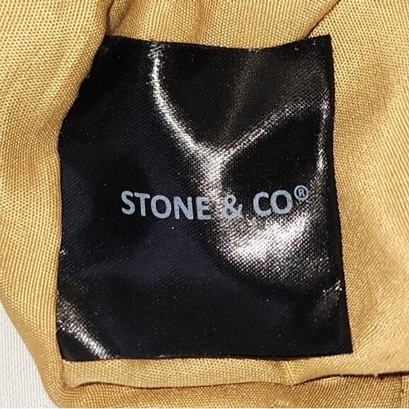 Stone & Co. Black, Tan & Taupe Leather Shoulder Bag 12.5"X9.5"X3.5" - Picture 10 of 12